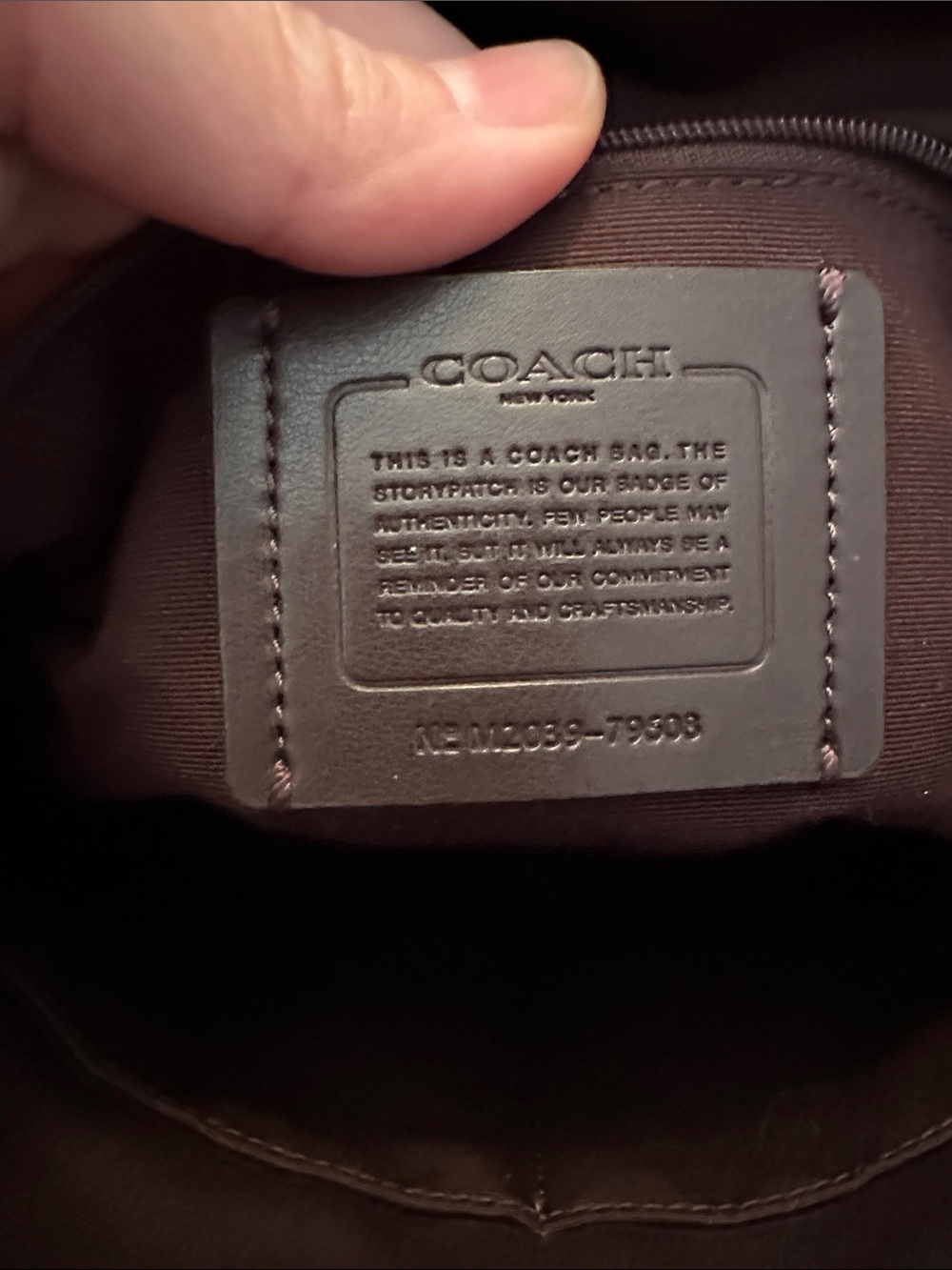 Coach Lilac Leather Tote Bag - Picture 4 of 9
